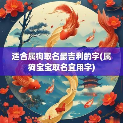 适合属狗取名最吉利的字(属狗宝宝取名宜用字)