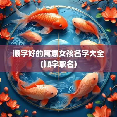 顺字好的寓意女孩名字大全(顺字取名)