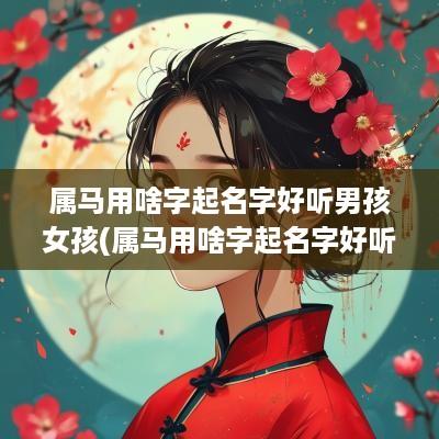 属马用啥字起名字好听男孩女孩(属马用啥字起名字好听男孩)