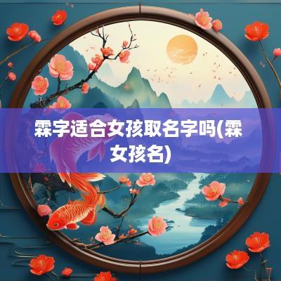 霖字适合女孩取名字吗(霖 女孩名)