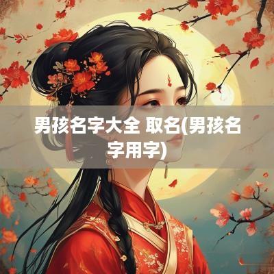 男孩名字大全 取名(男孩名字用字)