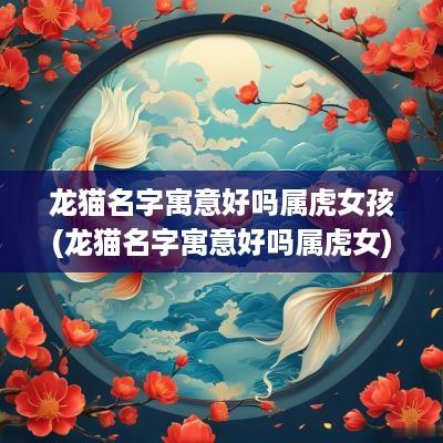 龙猫名字寓意好吗属虎女孩(龙猫名字寓意好吗属虎女)