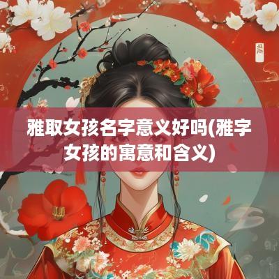 雅取女孩名字意义好吗(雅字女孩的寓意和含义)