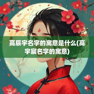 高辰宇名字的寓意是什么(高宇宸名字的寓意)