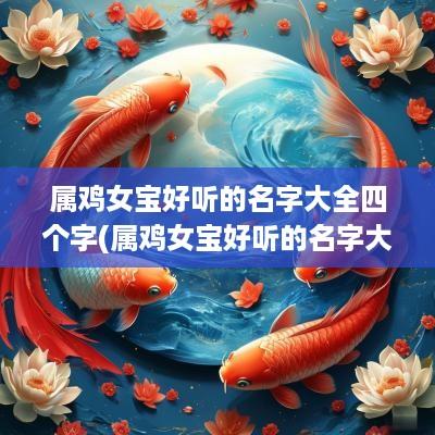 属鸡女宝好听的名字大全四个字(属鸡女宝好听的名字大全两个字)