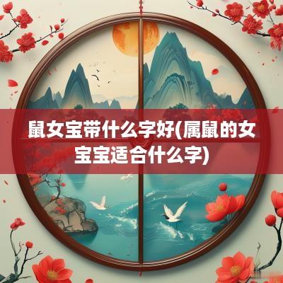 鼠女宝带什么字好(属鼠的女宝宝适合什么字)