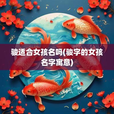 骏适合女孩名吗(骏字的女孩名字寓意)