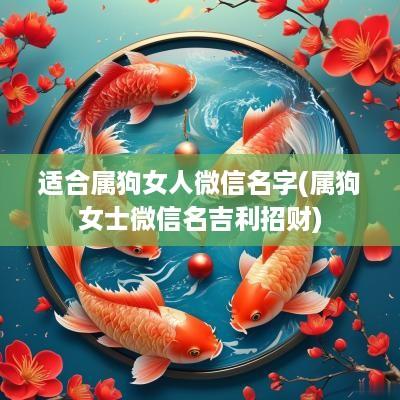 适合属狗女人微信名字(属狗女士微信名吉利招财)