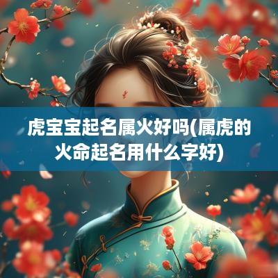 虎宝宝起名属火好吗(属虎的火命起名用什么字好)