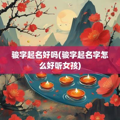 骏字起名好吗(骏字起名字怎么好听女孩)