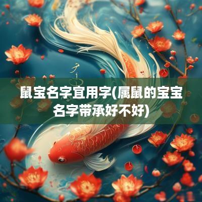 鼠宝名字宜用字(属鼠的宝宝名字带承好不好)