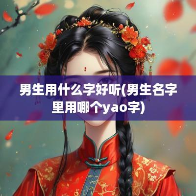 男生用什么字好听(男生名字里用哪个yao字)