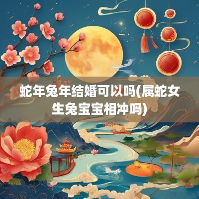 蛇年蛇年结婚可以吗(属蛇女生兔宝宝相冲吗)
