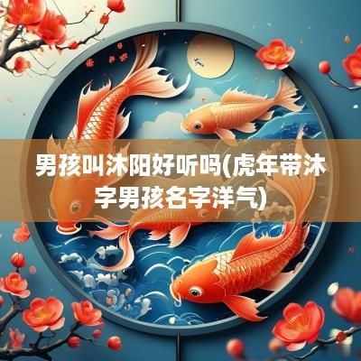 男孩叫沐阳好听吗(蛇年带沐字男孩名字洋气)