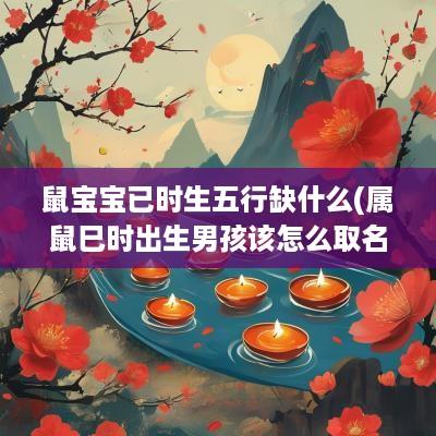 鼠宝宝已时生五行缺什么(属鼠巳时出生男孩该怎么取名)