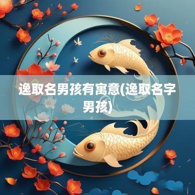 逸取名男孩有寓意(逸取名字男孩)