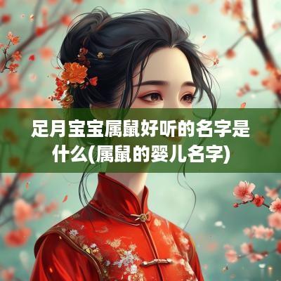 足月宝宝属鼠好听的名字是什么(属鼠的婴儿名字)