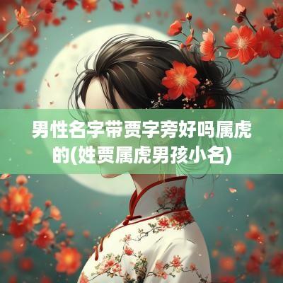 男性名字带贾字旁好吗属虎的(姓贾属虎男孩小名)
