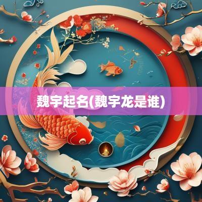 魏宇起名(魏宇龙是谁)