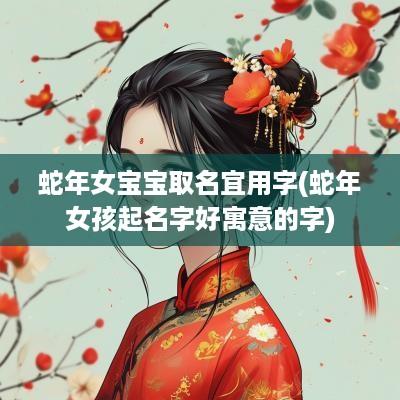 蛇年女宝宝取名宜用字(蛇年女孩起名字好寓意的字)