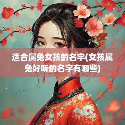 适合属兔女孩的名字(女孩属兔好听的名字有哪些)