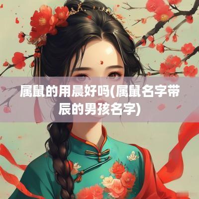 属鼠的用晨好吗(属鼠名字带辰的男孩名字)