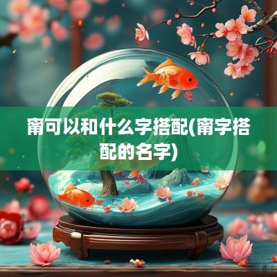 甯可以和什么字搭配(甯字搭配的名字)