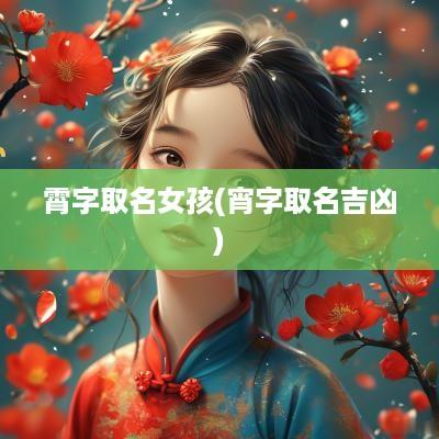 霄字取名女孩(宵字取名吉凶)