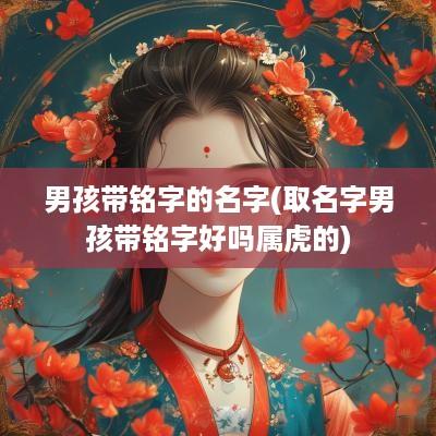 男孩带铭字的名字(取名字男孩带铭字好吗属虎的)