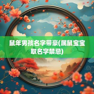 蛇年男孩名字带豪(属鼠宝宝取名字禁忌)