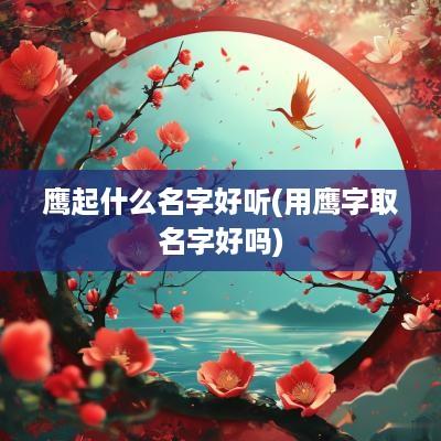 鹰起什么名字好听(用鹰字取名字好吗)