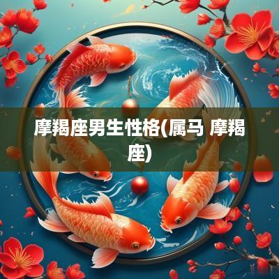 摩羯座男生性格(属马 摩羯座)