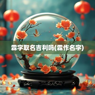 霖字取名吉利吗(霖作名字)