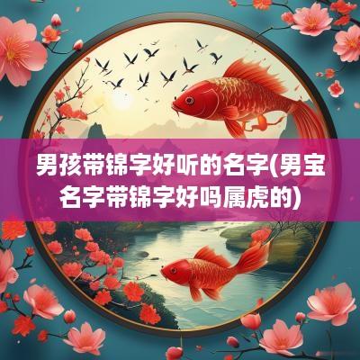 男孩带锦字好听的名字(男宝名字带锦字好吗属虎的)