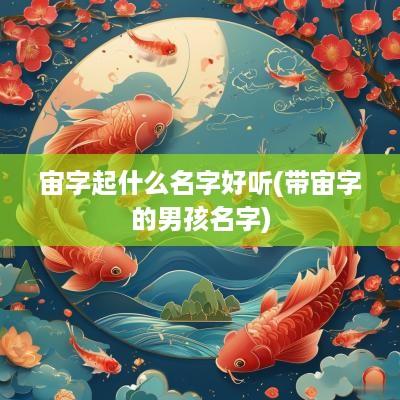 宙字起什么名字好听(带宙字的男孩名字)