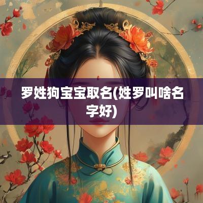 罗姓狗宝宝取名(姓罗叫啥名字好)