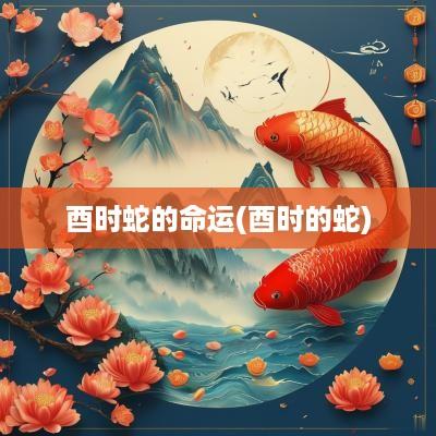 酉时蛇的命运(酉时的蛇)