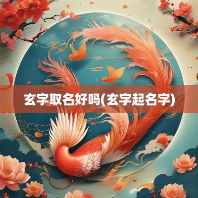 玄字取名好吗(玄字起名字)