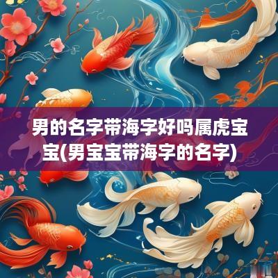 男的名字带海字好吗属虎宝宝(男宝宝带海字的名字)