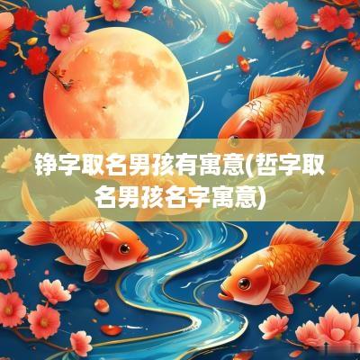 铮字取名男孩有寓意(哲字取名男孩名字寓意)