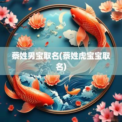蔡姓男宝取名(蔡姓虎宝宝取名)