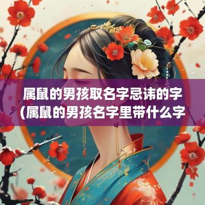 属鼠的男孩取名字忌讳的字(属鼠的男孩名字里带什么字好)