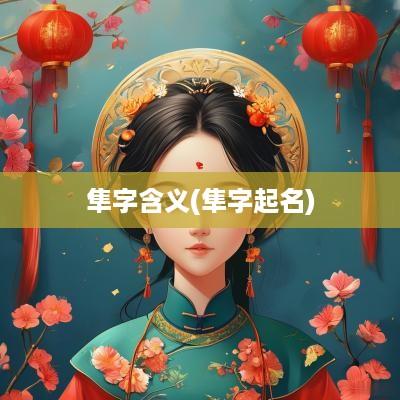 隼字含义(隼字起名)