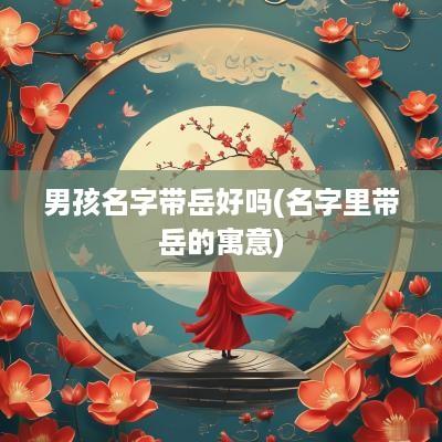 男孩名字带岳好吗(名字里带岳的寓意)