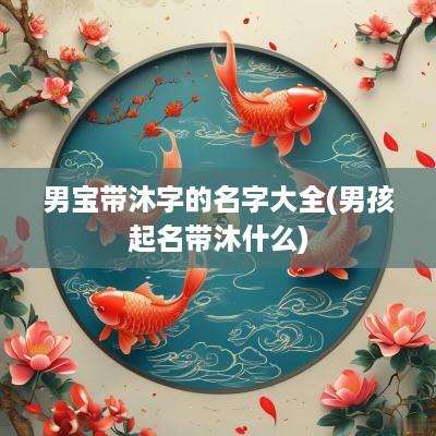 男宝带沐字的名字大全(男孩起名带沐什么)