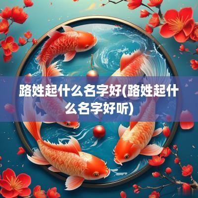 路姓起什么名字好(路姓起什么名字好听)