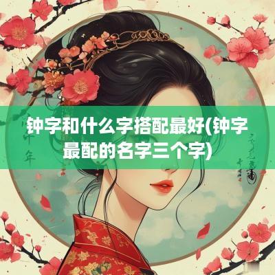 钟字和什么字搭配最好(钟字最配的名字三个字)