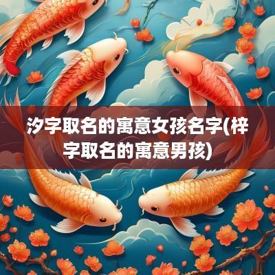 汐字取名的寓意女孩名字(梓字取名的寓意男孩)