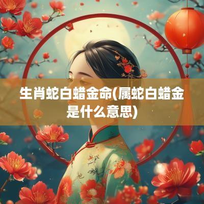生肖蛇白蜡金命(属蛇白蜡金是什么意思)