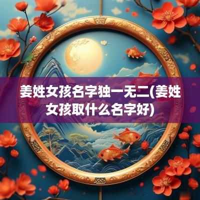 姜姓女孩名字独一无二(姜姓女孩取什么名字好)